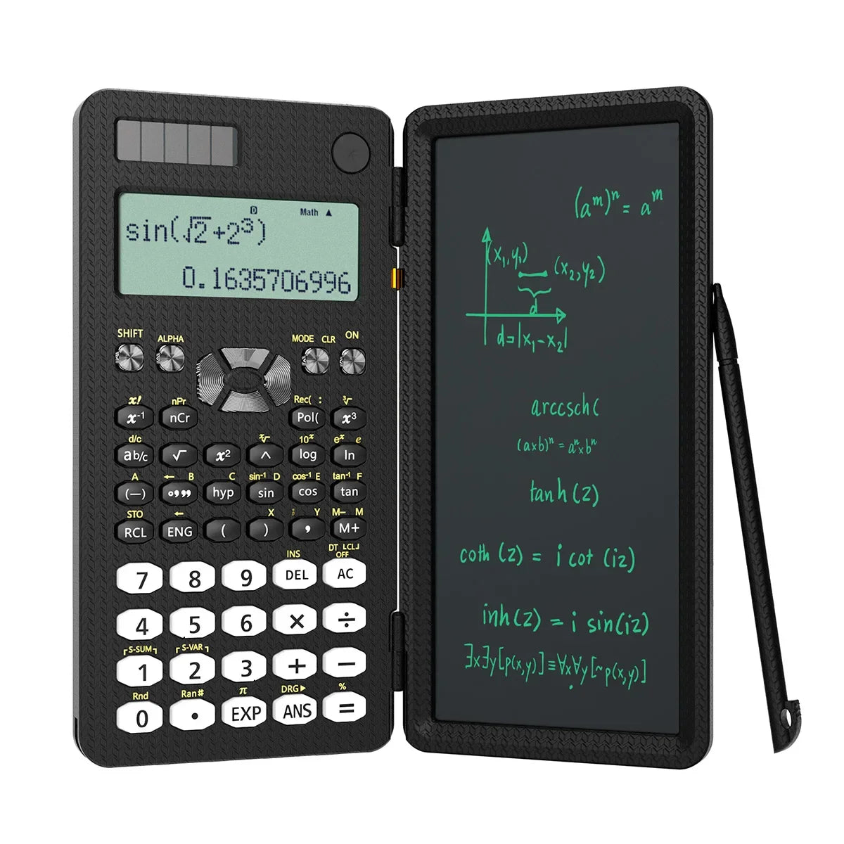 Mini Scientific Calculator with Writing Tablet