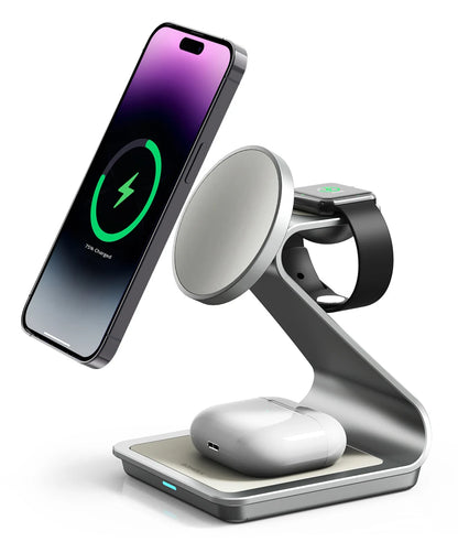 Magnetic 3 in 1 Wireless Charger for Apple